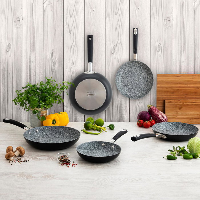 Pyrex® Sartén Aluminio Estampado Artic 26 cm (6 Unidades) - Gris