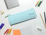 Liderpapel Estuche portatodo Classic cilíndrico ancho azul celeste