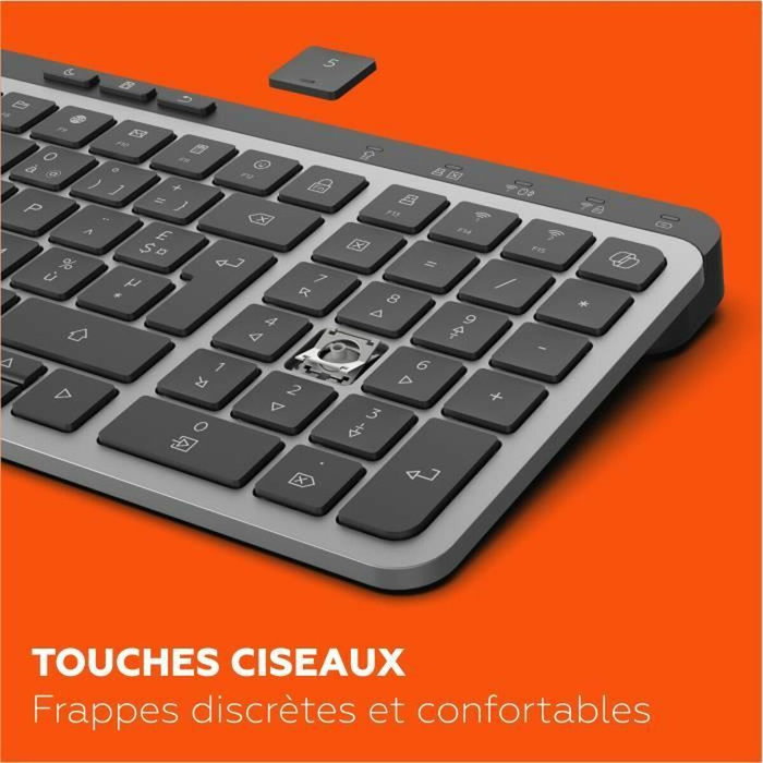Teclado Mobility Lab KP450W Compact Negro Gris Teclado Mobility Lab KP450W Compact Negro Gris