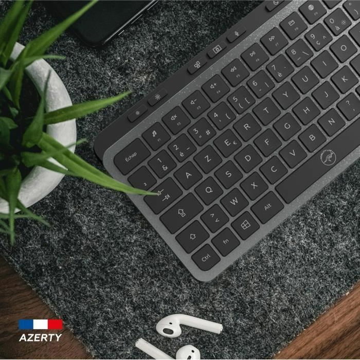 Teclado Mobility Lab KP450W Compact Negro Gris Teclado Mobility Lab KP450W Compact Negro Gris