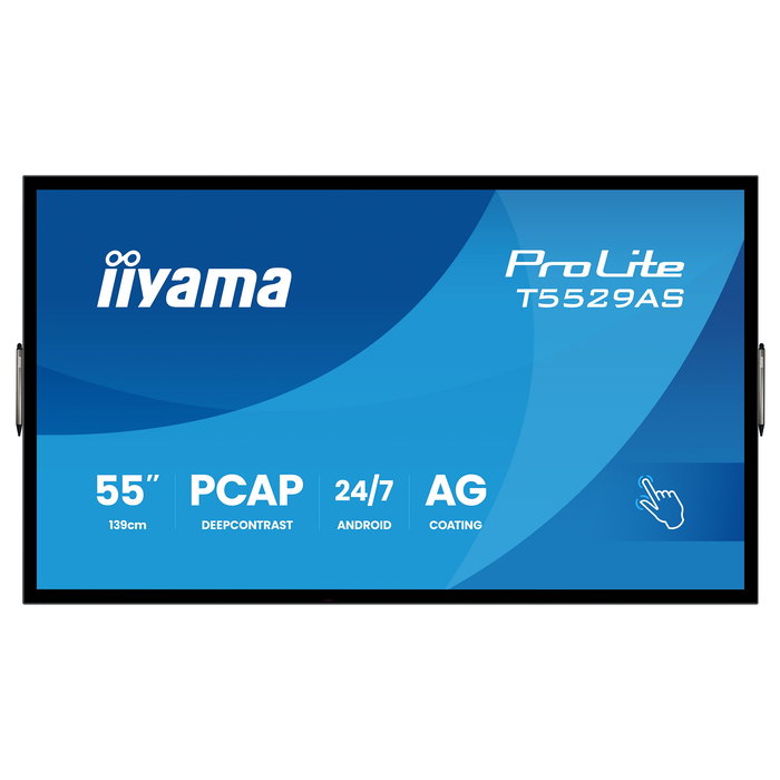 Iiyama Pantalla Táctil PCAP DS T5529AS 55 Pulgadas 139 cm 4K UHD 3840x2160, 2x HDMI, USB, USB-C, 24/7