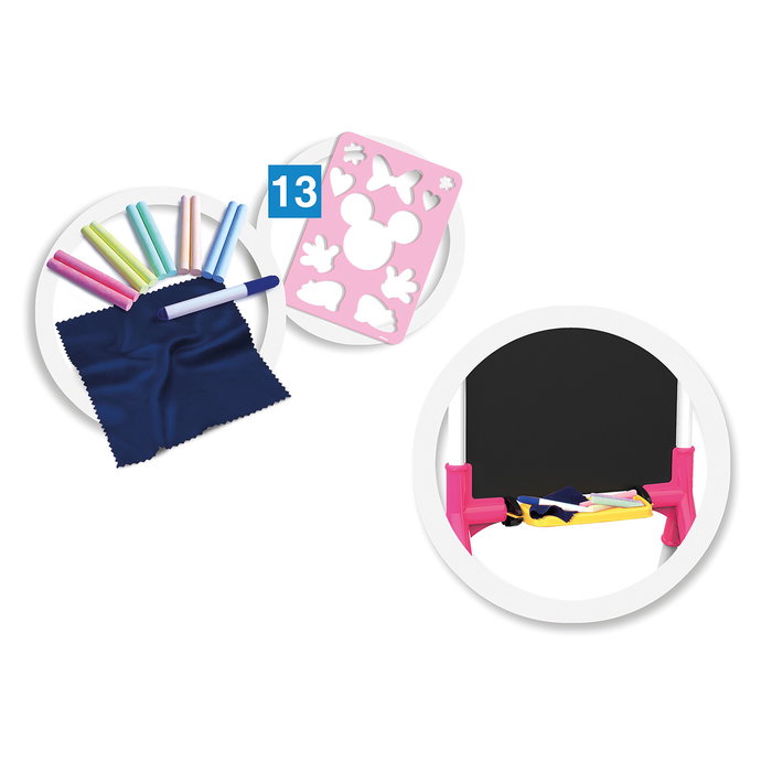 Chicos Mini Pizarra Infantil Minnie 53019 Doble Cara Tizas Rotuladores +3 Años