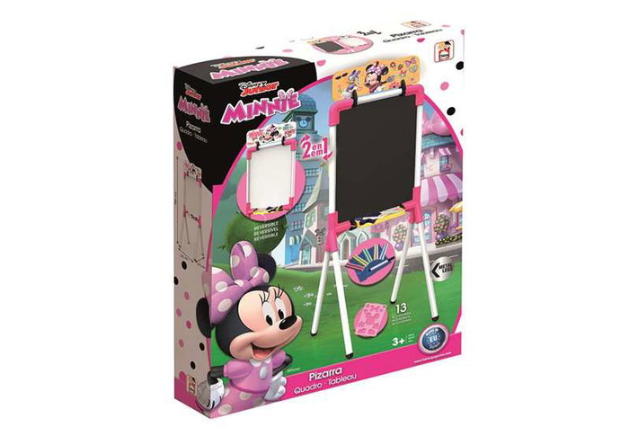 Chicos Mini Pizarra Infantil Minnie 53019 Doble Cara Tizas Rotuladores +3 Años