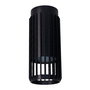 Cristalrecord Foco Sahara Arenado 1 Elemento GU10 10W Aluminio Negro Ø6x14cm, Bombilla No Incluida
