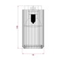 Cristalrecord Foco Sahara Arenado 1 Elemento GU10 10W Aluminio Negro Ø6x14cm, Bombilla No Incluida