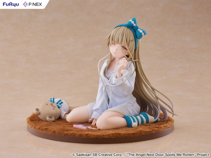 The Angel Next Door Spoils Me Rotten F:Nex Estatua PVC 1/7 Mahiru Shiina Relax Ver. 14 cm