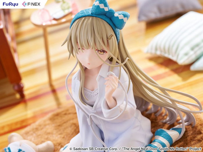 The Angel Next Door Spoils Me Rotten F:Nex Estatua PVC 1/7 Mahiru Shiina Relax Ver. 14 cm