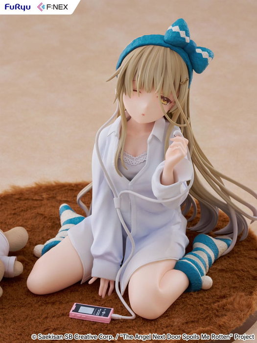 The Angel Next Door Spoils Me Rotten F:Nex Estatua PVC 1/7 Mahiru Shiina Relax Ver. 14 cm