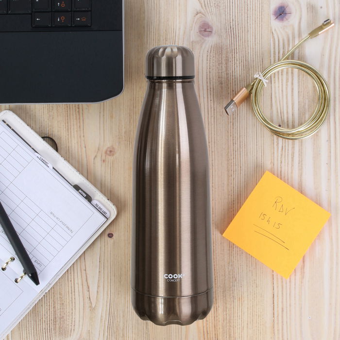 Cook Concept Termo Botella 500 Ml Cobrizo Acero Inoxidable Doble Pared Cook Concept Termo Botella 500 Ml Cobrizo Acero Inoxidable Doble Pared