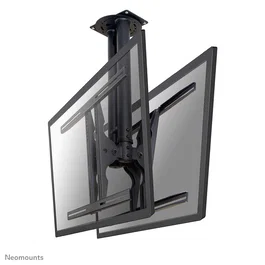 Neomounts PLASMA-C100D Soporte para TV de Techo Doble, Ajustable 37-75 Pulgadas (94-190 cm), Inclinación y Giro, Hasta 50 kg por Pantalla, VESA 800x450 mm, Negro