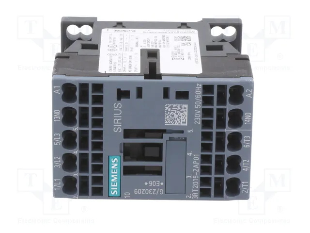 SIEMENS 3RT2015-2AP01 Contactor 3-polar 7A 230VAC