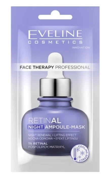 Eveline Cosmetics Therapy Professional Retinal Máscara de dormir nocturna Eveline Cosmetics Therapy Professional Retinal Máscara de dormir nocturna