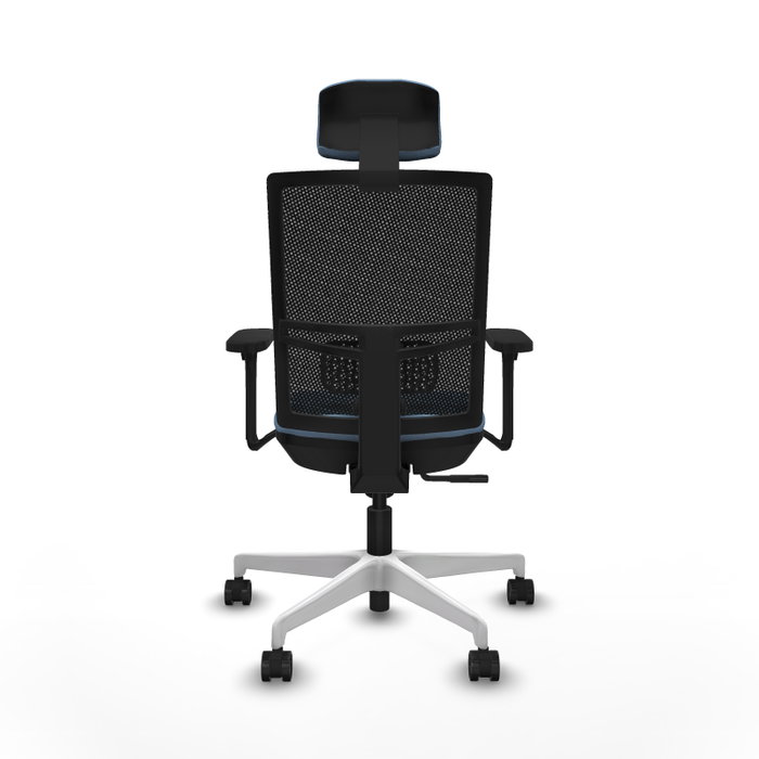 PIQUERAS Y CRESPO Silla de oficina Yunquera con mecanismo Sincro, Azul cielo y Negro PIQUERAS Y CRESPO Silla de oficina Yunquera con mecanismo Sincro, Azul cielo y Negro