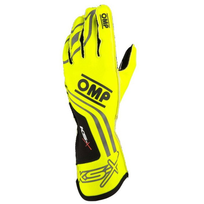 OMP Guantes Kart KS-X FIA 8877-2022 Amarillo Fluo XL