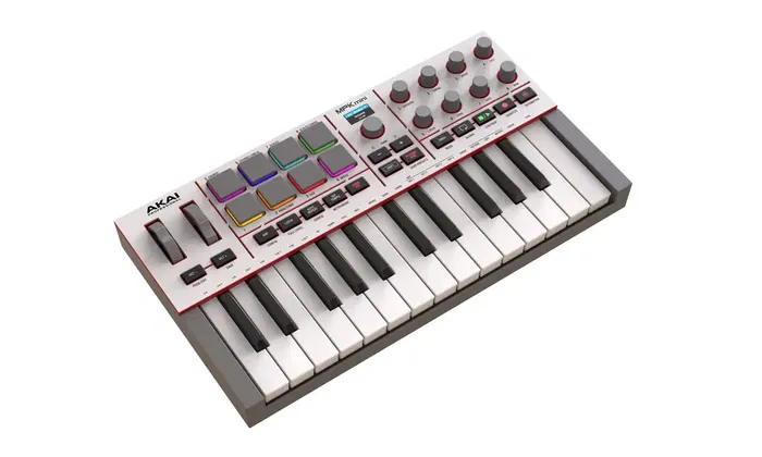 Akai Professional MPK Mini IV Controlador MIDI Blanco/Gris