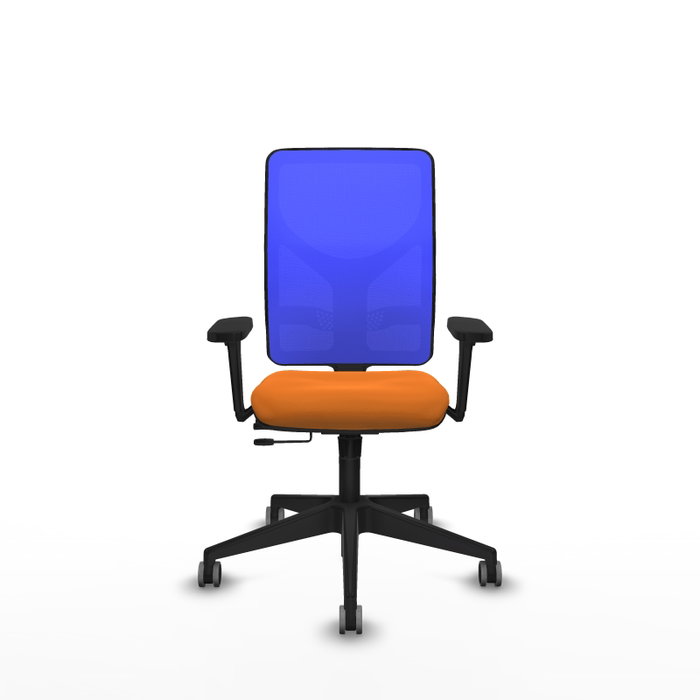 PIQUERAS Y CRESPO Silla de oficina Motilla con mecanismo Sincro/Traslack, Naranja y Azul PIQUERAS Y CRESPO Silla de oficina Motilla con mecanismo Sincro/Traslack, Naranja y Azul