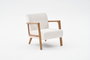 Atelier Del Sofa Sillón Orejero Cream v2, Chenilla, Ancho 69 cm x Alto 80 cm x Profundo 83 cm, Estructura Madera Haya, Cómodo, Elegante