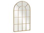 Giftdecor Espejo Ventanal Curvado Oro 120 x 70 cm