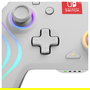 PDP Controller Afterglow Wave Inalámbrico para Nintendo Switch/Nintendo Switch OLED - Joystick Analógico, Retroiluminación LED Multicolor, 40h Batería, Blanco