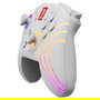 PDP Controller Afterglow Wave Inalámbrico para Nintendo Switch/Nintendo Switch OLED - Joystick Analógico, Retroiluminación LED Multicolor, 40h Batería, Blanco