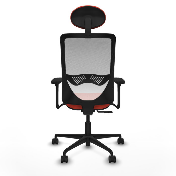 PIQUERAS Y CRESPO Silla de oficina Zulema con mecanismo Sincro, Naranja oscuro y Blanco PIQUERAS Y CRESPO Silla de oficina Zulema con mecanismo Sincro, Naranja oscuro y Blanco