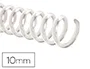 Q-connect Espiral plástico transparente para encuadernación 32 5:1 10mm 1.8mm caja 100 unidades