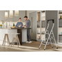 Hailo K75 ComfortLine Escalera de tijera de 3 peldaños