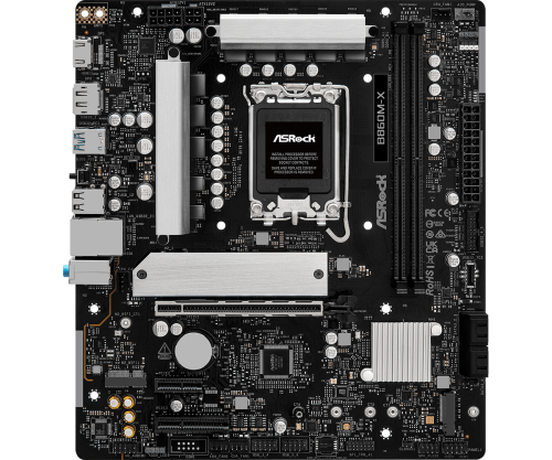ASRock Placa Base B860M-X para Intel Core Ultra (Series 2), Socket LGA 1851, Chipset Intel B860, DDR5, M.2, SATA III, 2.5Gb Ethernet, Micro ATX ASRock Placa Base B860M-X para Intel Core Ultra (Series 2), Socket LGA 1851, Chipset Intel B860, DDR5, M.2, SATA III, 2.5Gb Ethernet, Micro ATX
