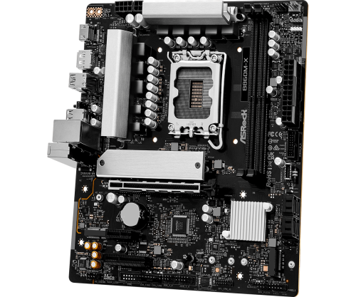 ASRock Placa Base B860M-X para Intel Core Ultra (Series 2), Socket LGA 1851, Chipset Intel B860, DDR5, M.2, SATA III, 2.5Gb Ethernet, Micro ATX ASRock Placa Base B860M-X para Intel Core Ultra (Series 2), Socket LGA 1851, Chipset Intel B860, DDR5, M.2, SATA III, 2.5Gb Ethernet, Micro ATX