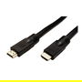 ROLINE Cable HDMI Ultra HD 4K Activo de 20 m Negro, Alta Velocidad 18 Gbps, 4K/60Hz, HDR, Ethernet, Compatible con Serie UHDMI