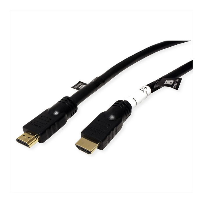 ROLINE Cable HDMI Ultra HD 4K Activo de 20 m Negro, Alta Velocidad 18 Gbps, 4K/60Hz, HDR, Ethernet, Compatible con Serie UHDMI ROLINE Cable HDMI Ultra HD 4K Activo de 20 m Negro, Alta Velocidad 18 Gbps, 4K/60Hz, HDR, Ethernet, Compatible con Serie UHDMI