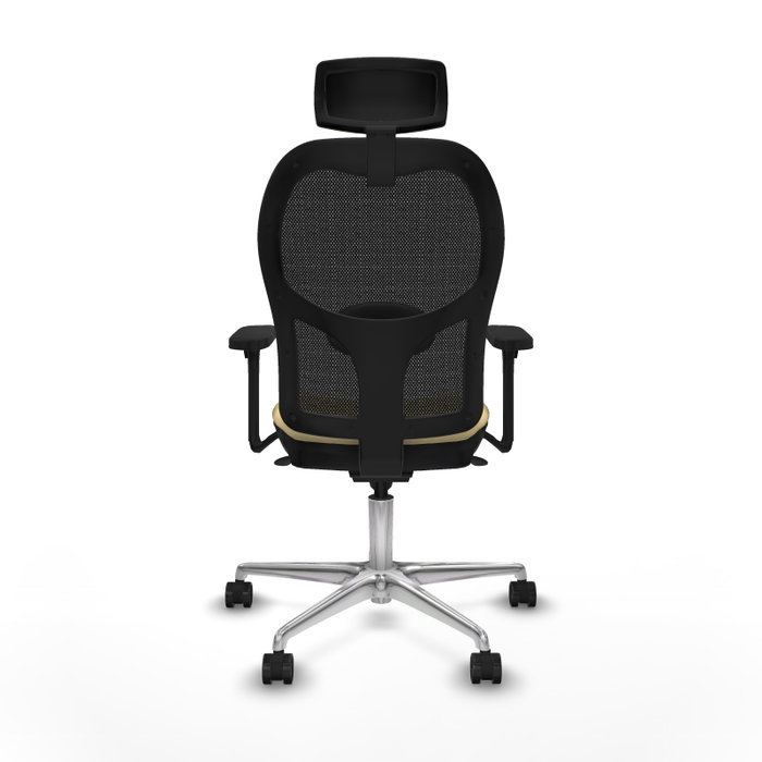 PIQUERAS Y CRESPO Silla de oficina Jorquera con mecanismo Sincro Crema y Negro PIQUERAS Y CRESPO Silla de oficina Jorquera con mecanismo Sincro Crema y Negro