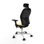 PIQUERAS Y CRESPO Silla de oficina Jorquera con mecanismo Sincro Crema y Negro