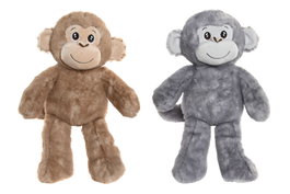 DKD Home Decor Peluche Mono Gris Marron Poliester 28 x 46 x 35 cm (6 Unidades)