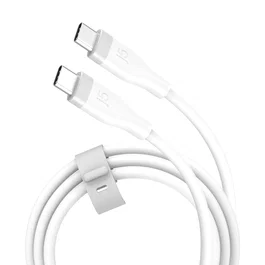 J5create Cable USB-C a USB-C de silicona líquida 60W Blanco