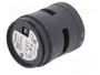 SCHNEIDER ELECTRIC Harmony XVU Señalizador Acústico Negro 24VDC
