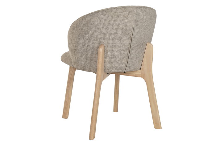 DKD Home Decor Silla Scandi Marron Natural 58 x 79 x 58 cm (2 Unidades)