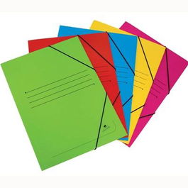 Mariola Carpeta Con Gomas Cartón Mate 500 gr Solapa 4º Colores Surtidos Paquete 12 ud