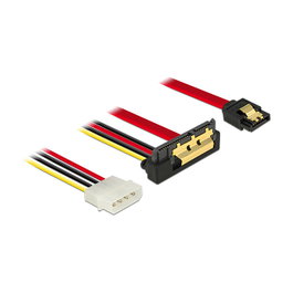 DeLOCK 85231 Cable SATA III 7-pin + Molex 4-pin a SATA 22-pin 0,3 m