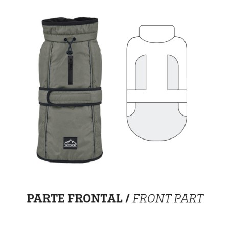 Nayeco Impermeable con Forro Polar La Tormenta Perfecta Sin Patas Gris 80 cm