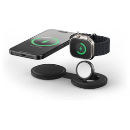 Satechi OntheGo Wireless Charger con Qi2, 2 en 1, 15W, Negro