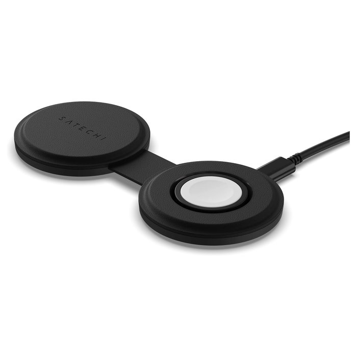 Satechi OntheGo Wireless Charger con Qi2, 2 en 1, 15W, Negro