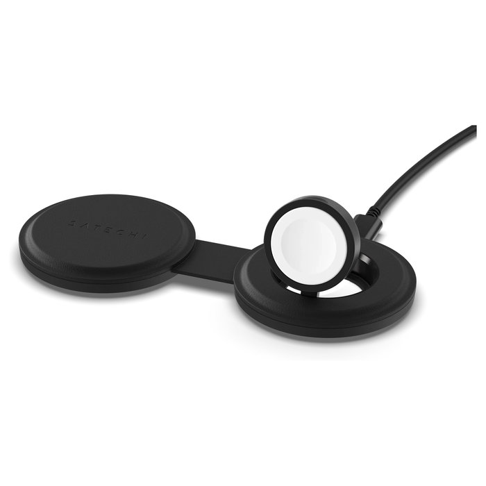 Satechi OntheGo Wireless Charger con Qi2, 2 en 1, 15W, Negro