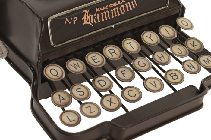 DKD Home Decor Decoración de Metal Máquina de Escribir Marrón DKD Home Decor Decoración de Metal Máquina de Escribir Marrón