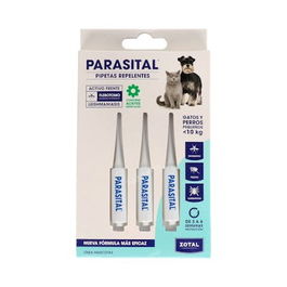 Zotal Vet Parasital Perr Peq/Gat 3 Pipetas Vet Antiparasitario
