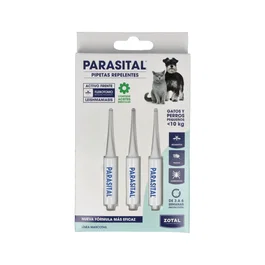 Zotal Vet Parasital Perr Peq/Gat 3 Pipetas Vet Antiparasitario