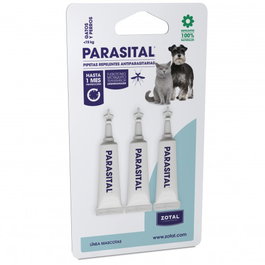 Parasital Pipetas Gatos y Cachorros - Protección Insectos y Repelente Leishmaniosis (3 pipetas)