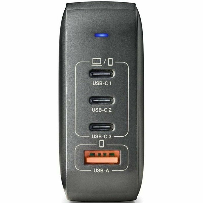 NGS Cargador de Pared GaN 165W con 3 USB-C y 1 USB-A Negro