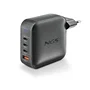 NGS Cargador de Pared GaN 165W con 3 USB-C y 1 USB-A Negro