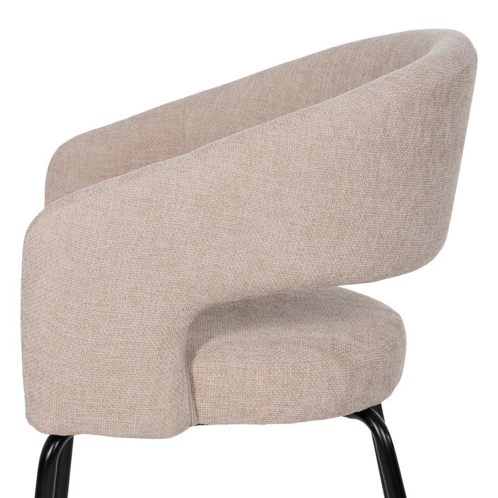 Ixia Silla Beige Tejido-Metal Contract